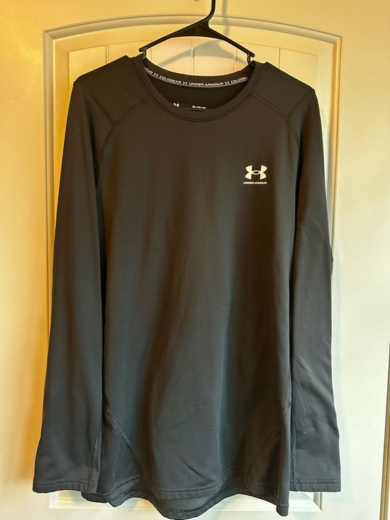 Under Armour Other - Under Armour ColdGear Fitted Pullover T-Shirt XL Black Men's Long Sleeve